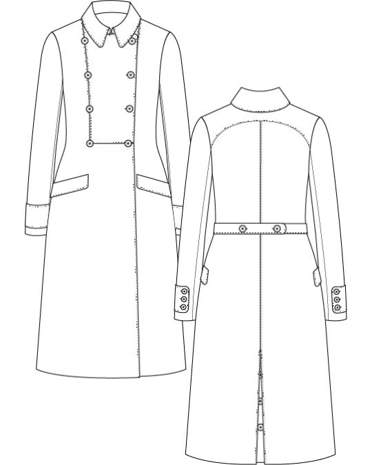 PDF Pattern - Almirall coat | Pauline Alice