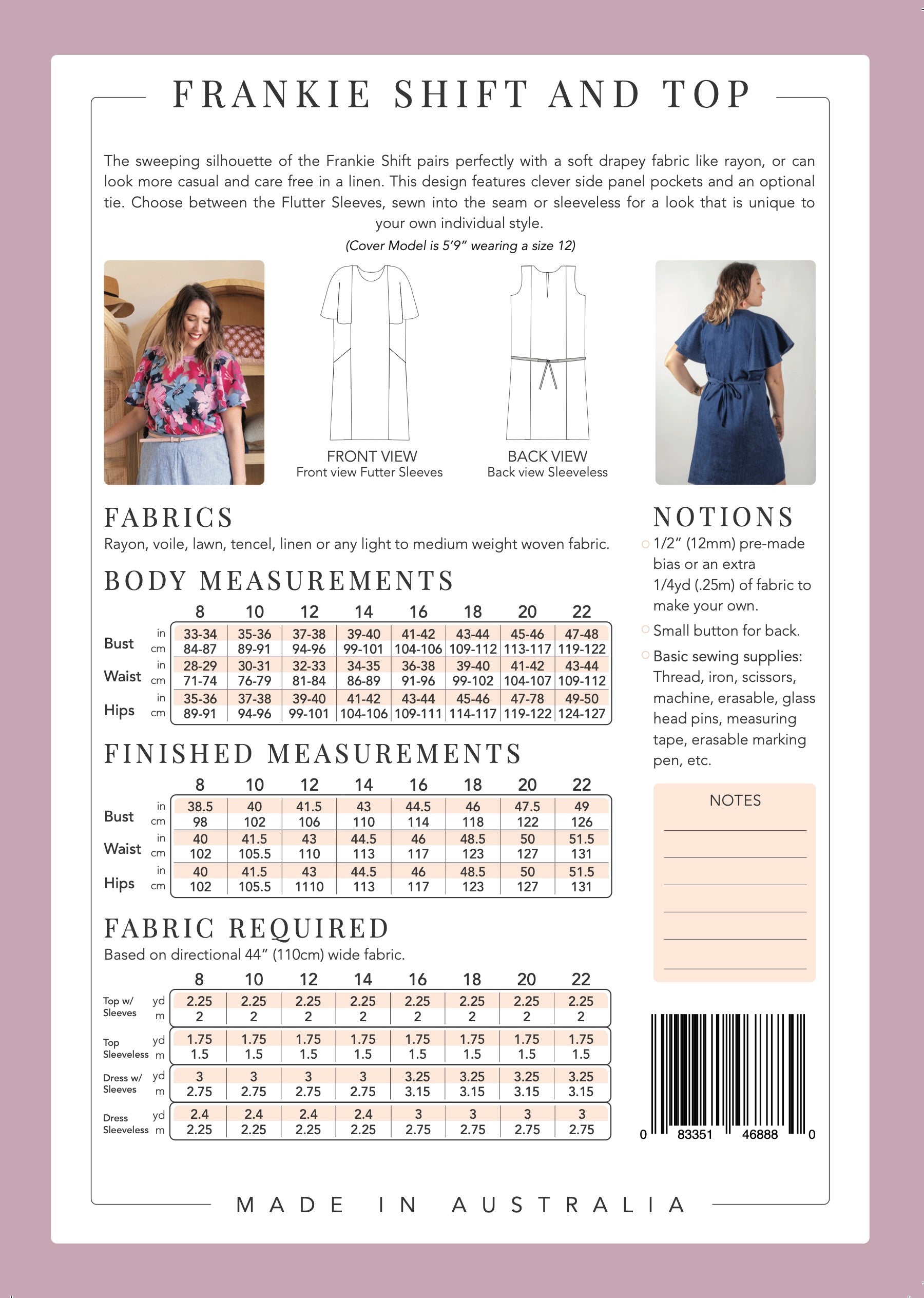 PDF Pattern - Frankie Shift and Top | Sew To Grow