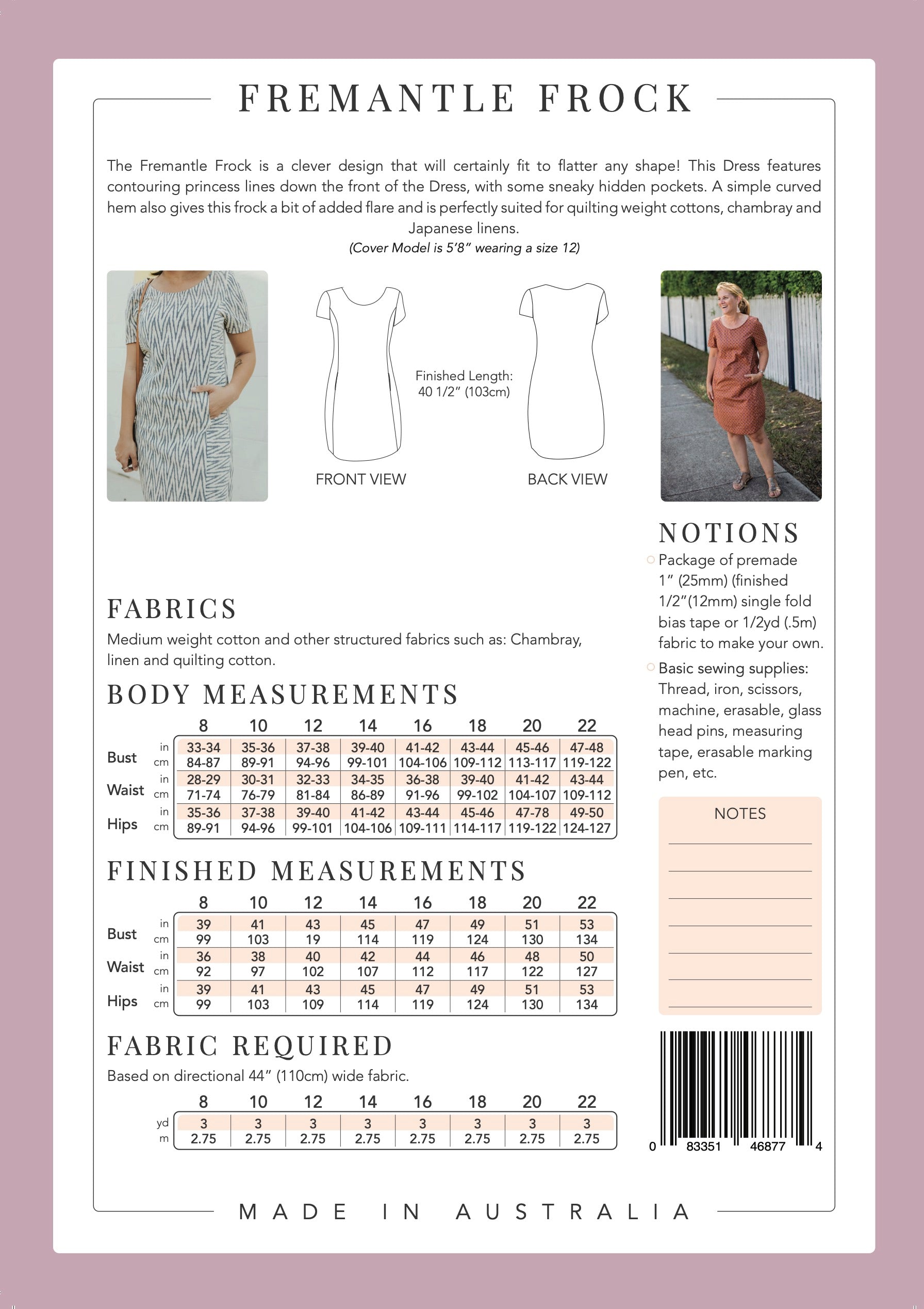 PDF Pattern - Fremantle Frock | Sew To Grow