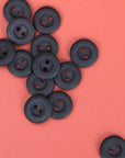 Classic 2 Hole Buttons - 13mm - Black