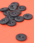 Classic 2 Hole Buttons - 13mm - Black