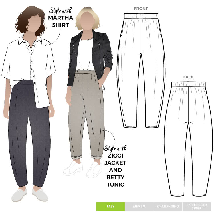 Bob Woven Pant - Sewing Pattern | Style Arc
