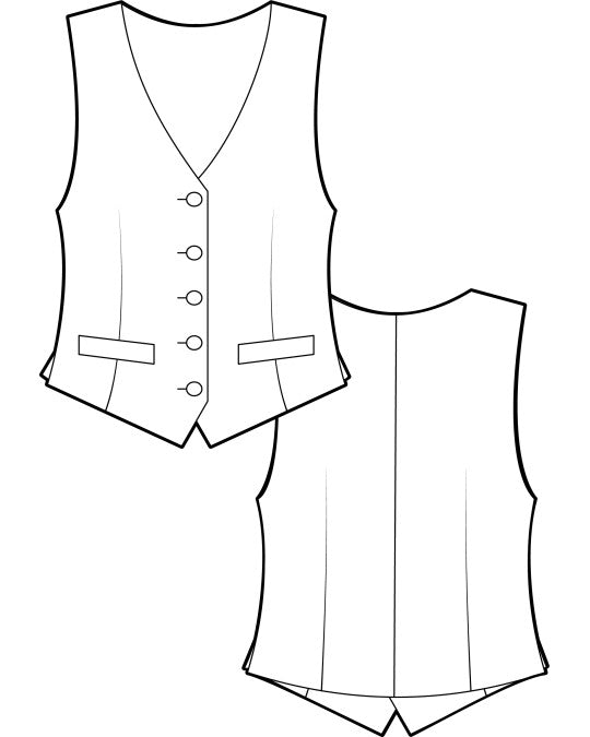 PDF Pattern - Costera Waistcoat | Pauline Alice