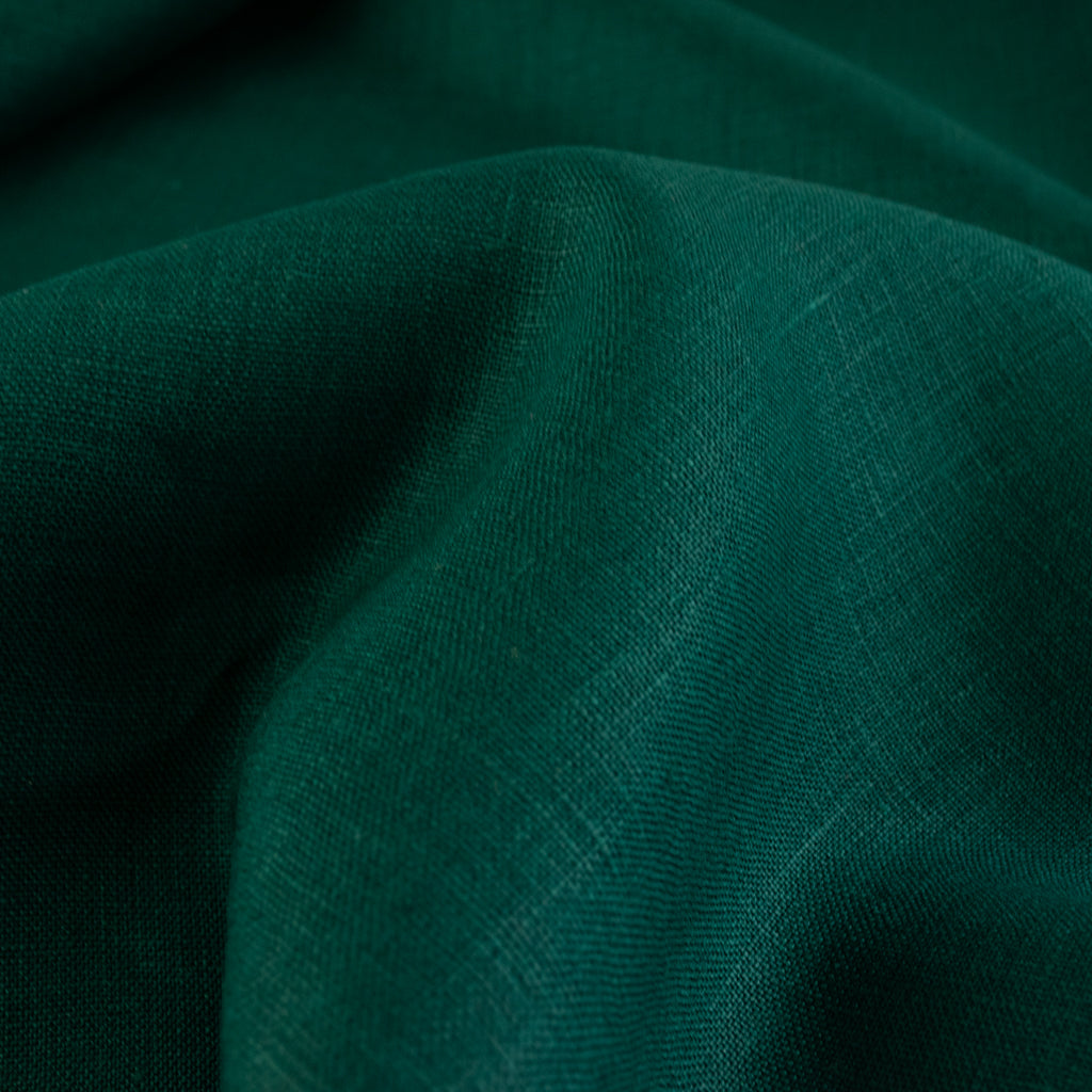 Smooth Crisp Linen - Emerald