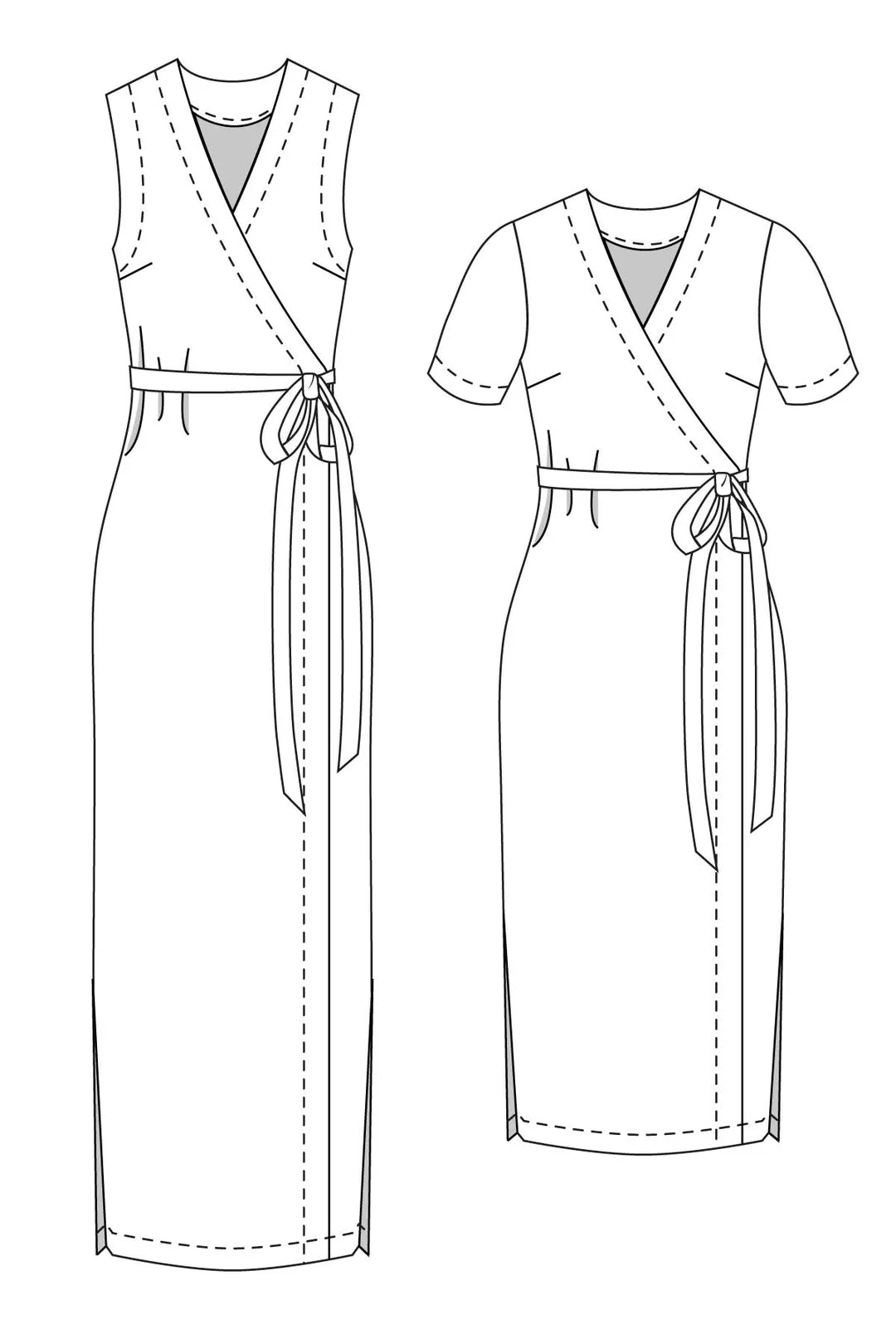 PDF Pattern - Highlands Wrap Dress | Allie Olson