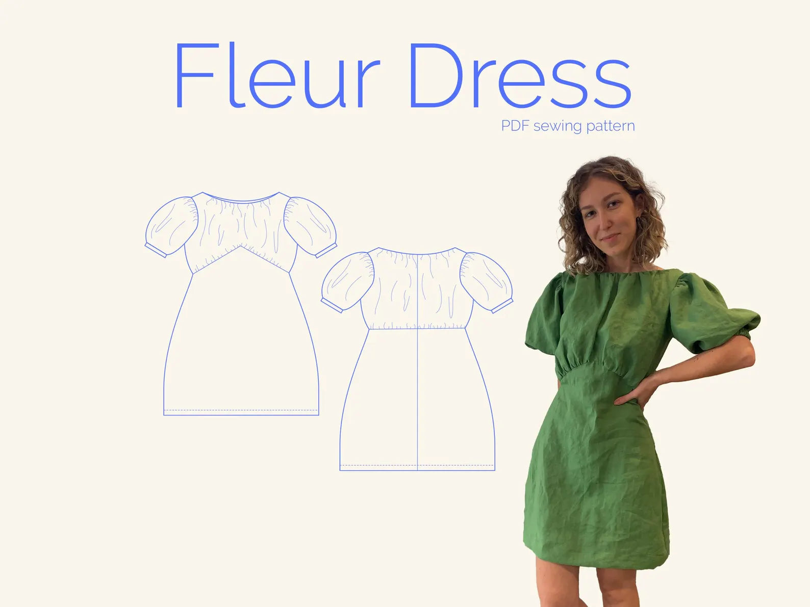 PDF Pattern - Fleur Dress | Elle Stitch