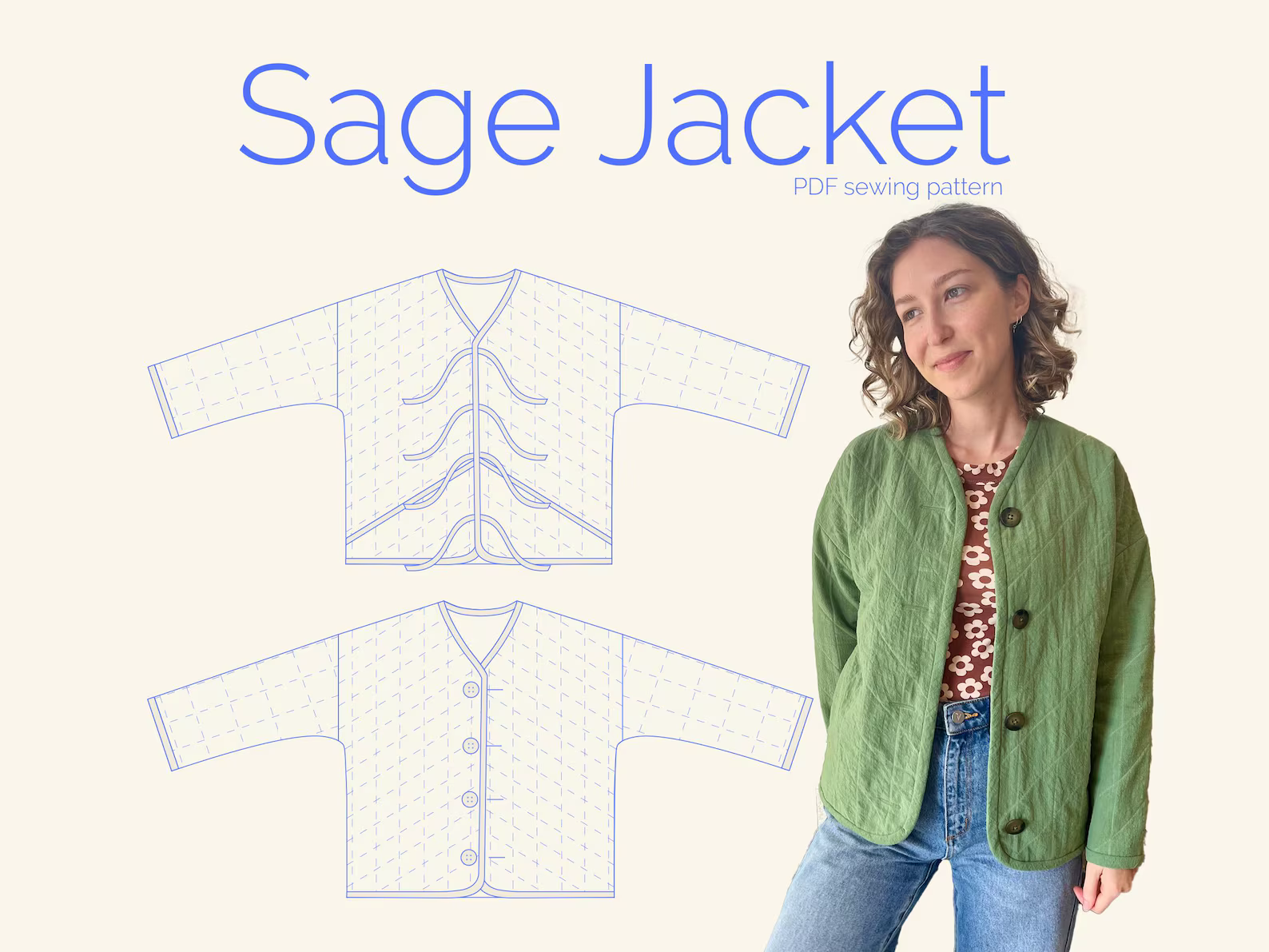 PDF Pattern - Sage Jacket | Elle Stitch