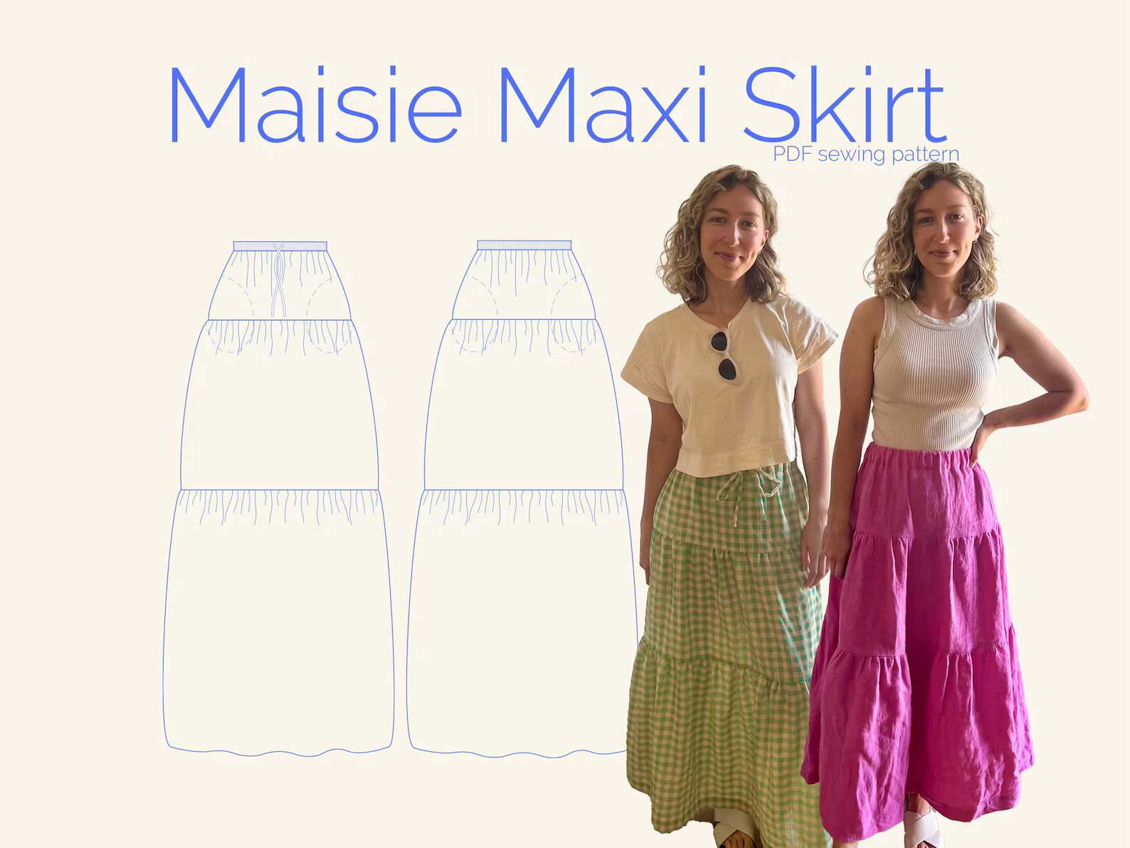 PDF Pattern - Maisie Maxi Skirt | Elle Stitch
