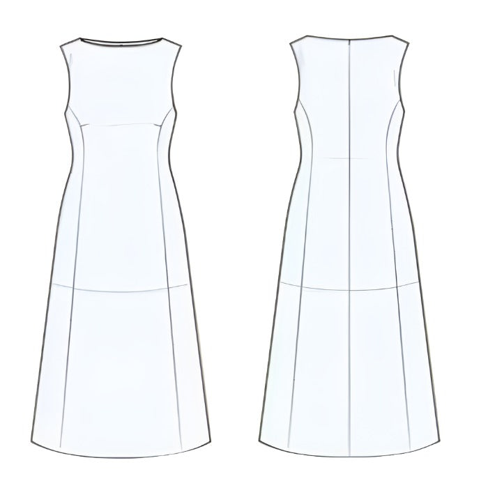PDF Pattern - Boatneck Dress | Puff and Pencil MaaiDesign Fabrics PDF Pattern - Boatneck Dress | Puff and Pencil MaaiDesign Fabrics