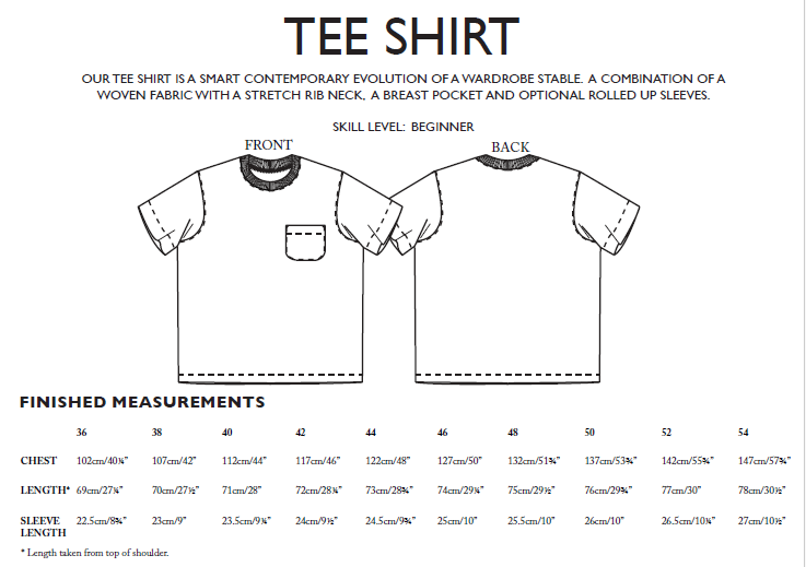 PDF Pattern - The Tee Shirt | Merchant & Mills