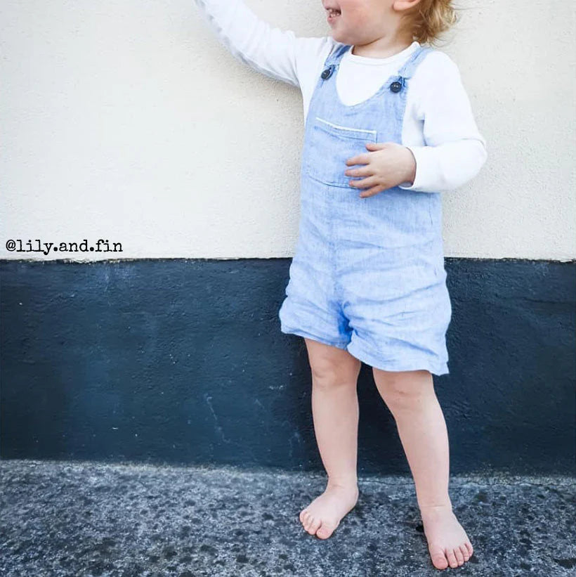 London Dress & Short Overalls - Baby - Sewing Pattern | Ikatee