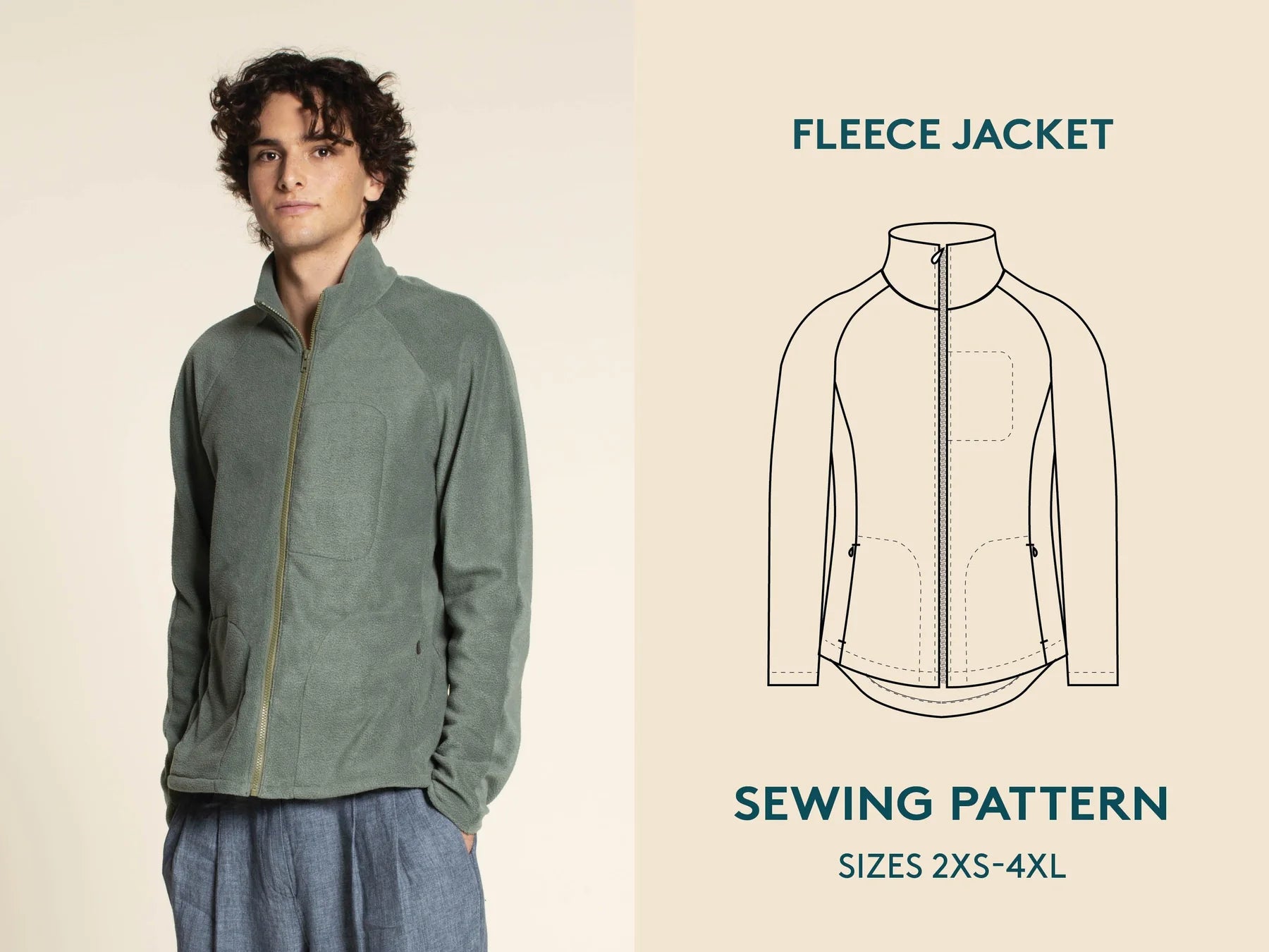 Fleece Jacket - Sewing Pattern | Wardrobe By Me