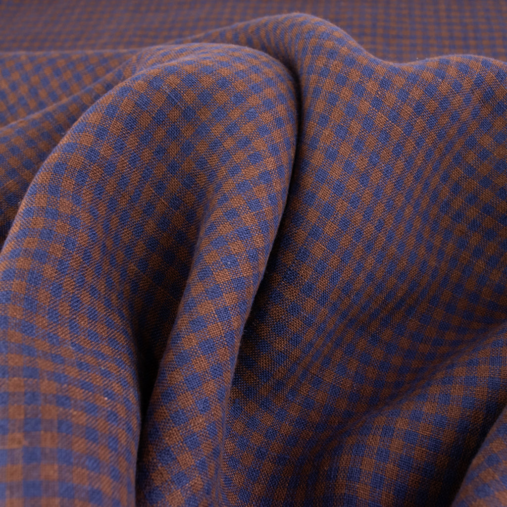 Mini Check - Washed Linen - Driftwood