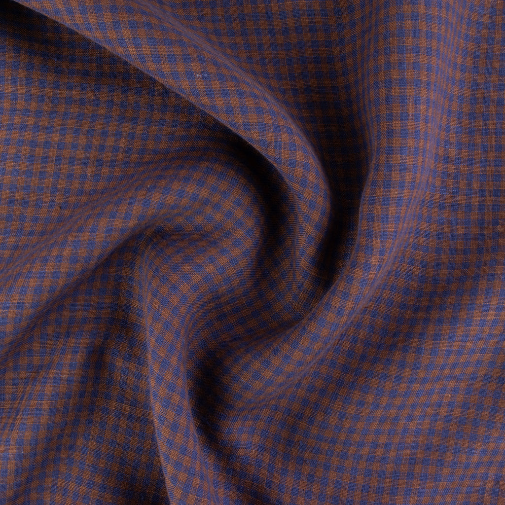 Mini Check - Washed Linen - Driftwood