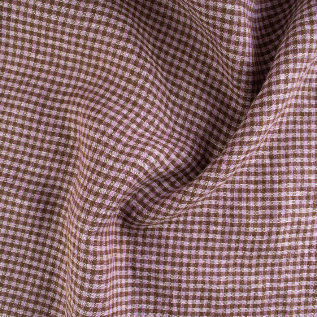 Mini Check - Washed Linen - Turkish Delight