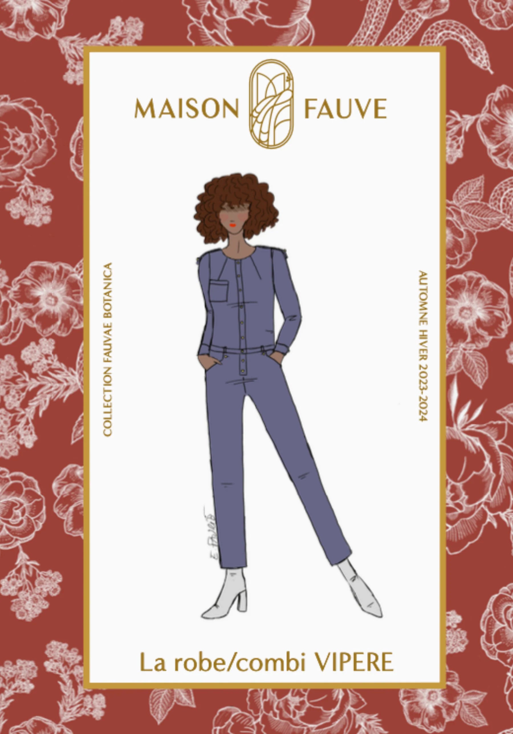 Vipère Jumpsuit Dress - Sewing Pattern | Maison Fauve