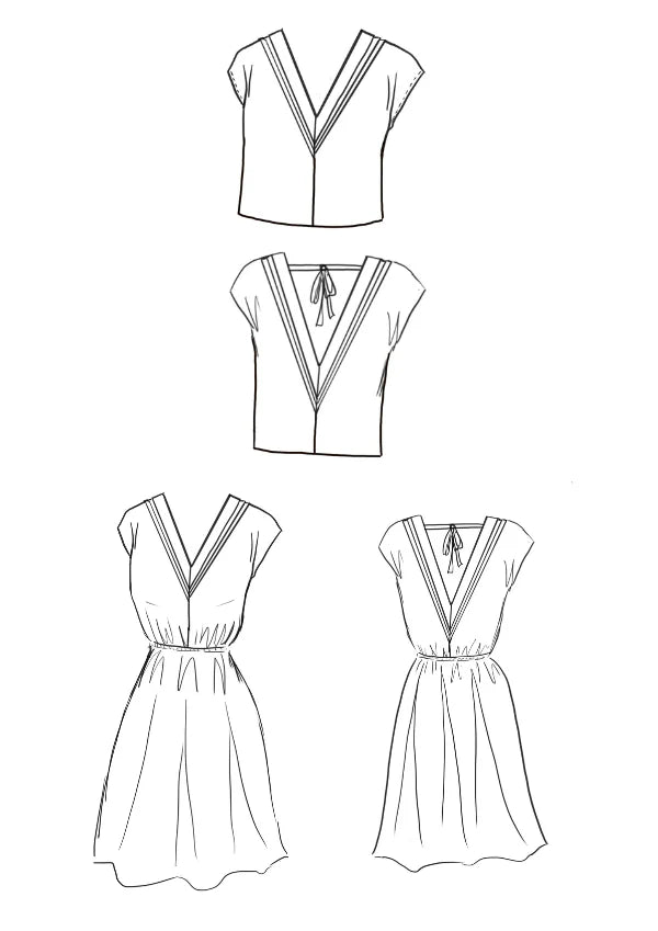 Byzance Dress and Blouse - Sewing Pattern | Maison Fauve