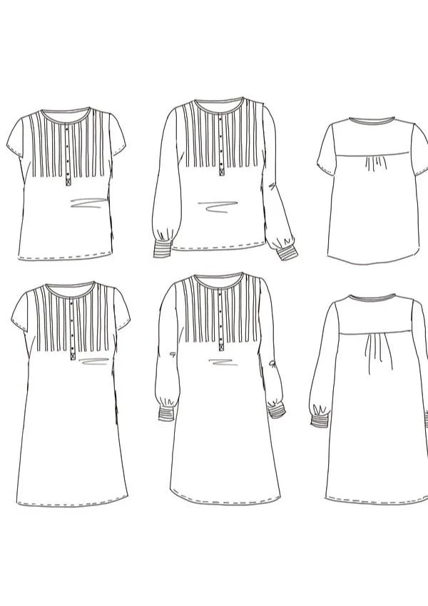 Atlas Shirt Dress and Blouse - Sewing Pattern | Maison Fauve