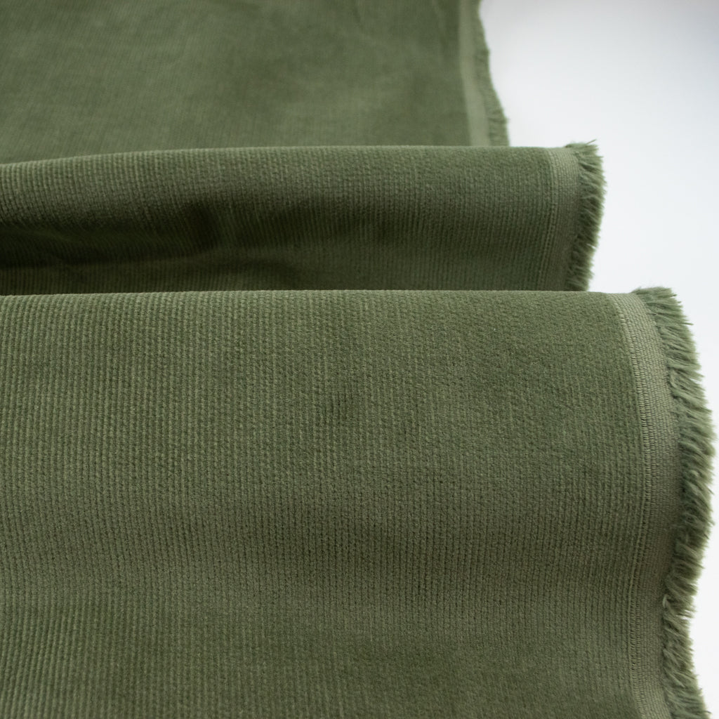 Stretch Pinwale Corduroy - Cypress Green
