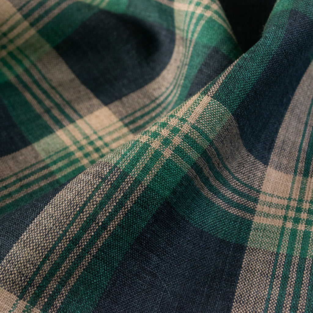Plaid Linen - Emerald
