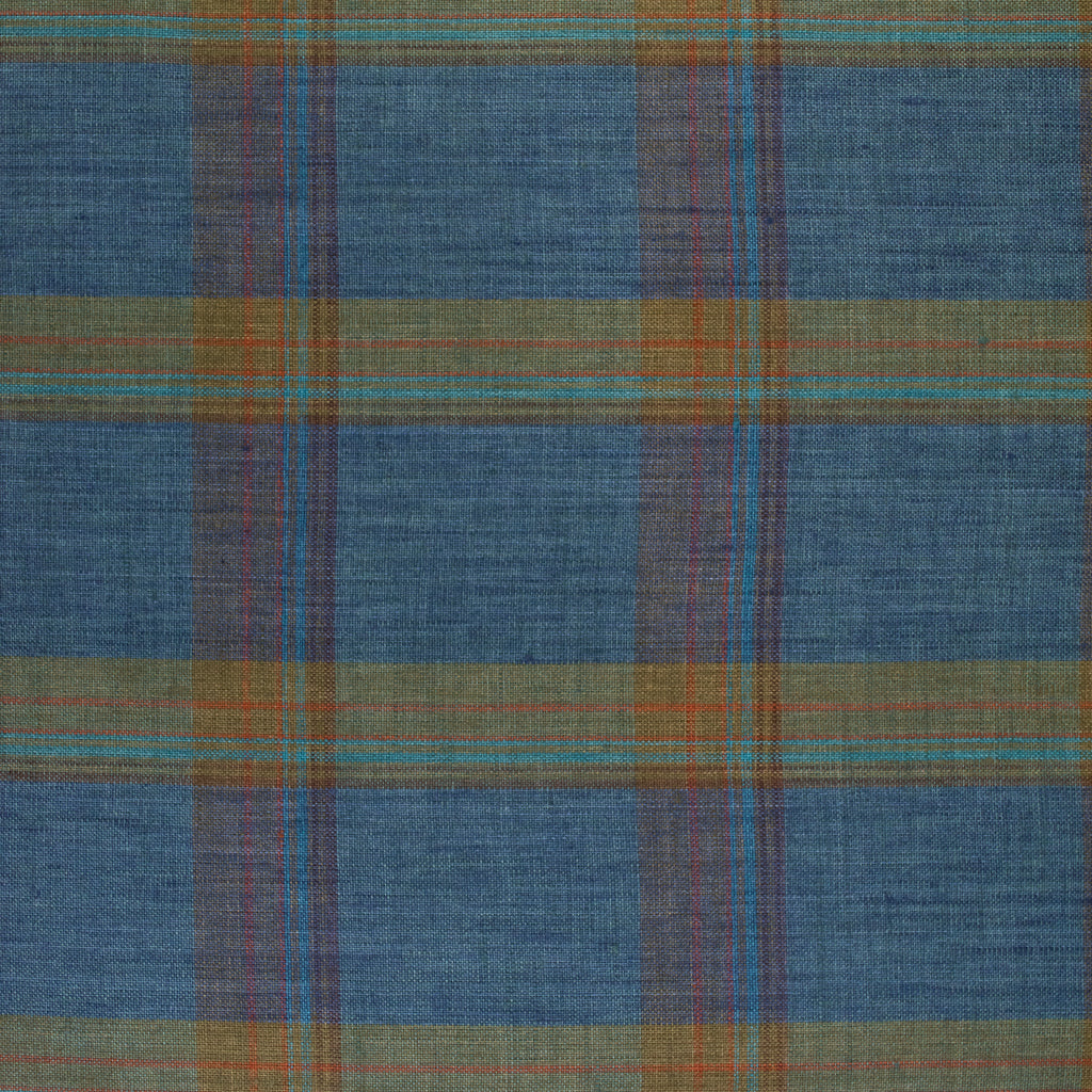 Plaid Linen - Ocean