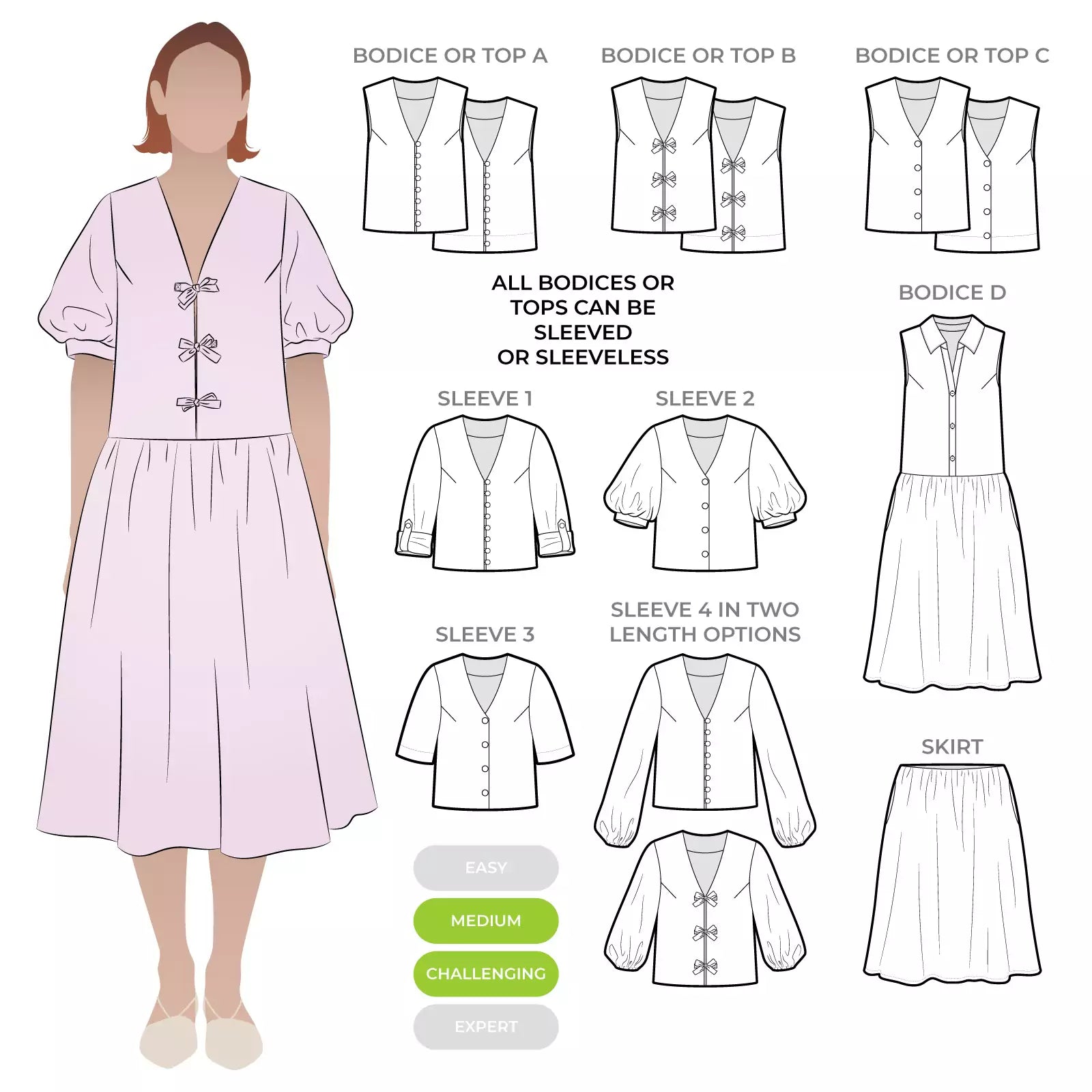 Porter Woven Pack - Sewing Pattern | Style Arc