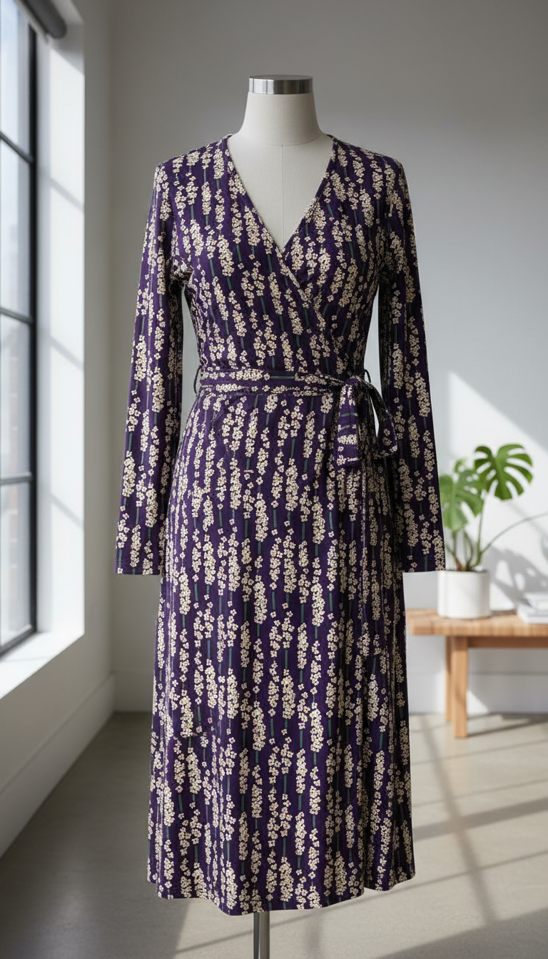 Jessica Nielsen - Cotton Jersey - Purple Blossoms