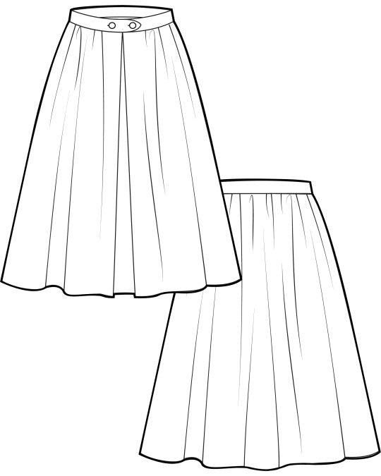 PDF Pattern - Riola Skirt | Pauline Alice