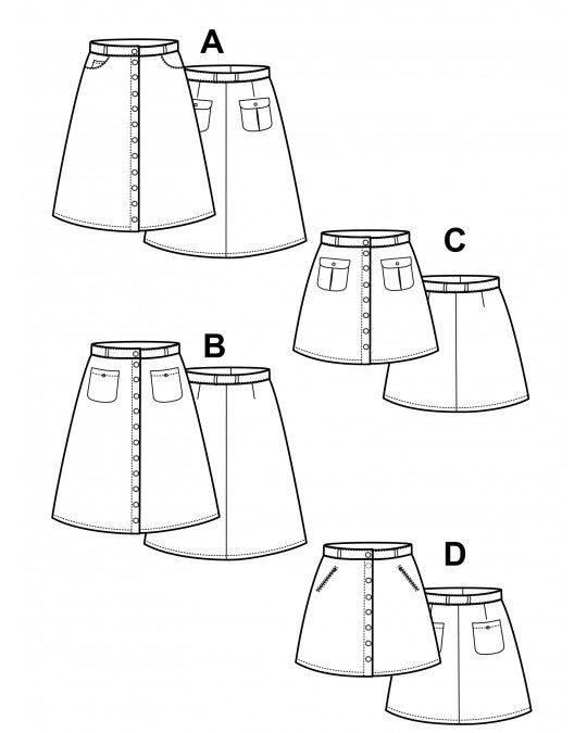 PDF Pattern - Rosarí skirt | Pauline Alice