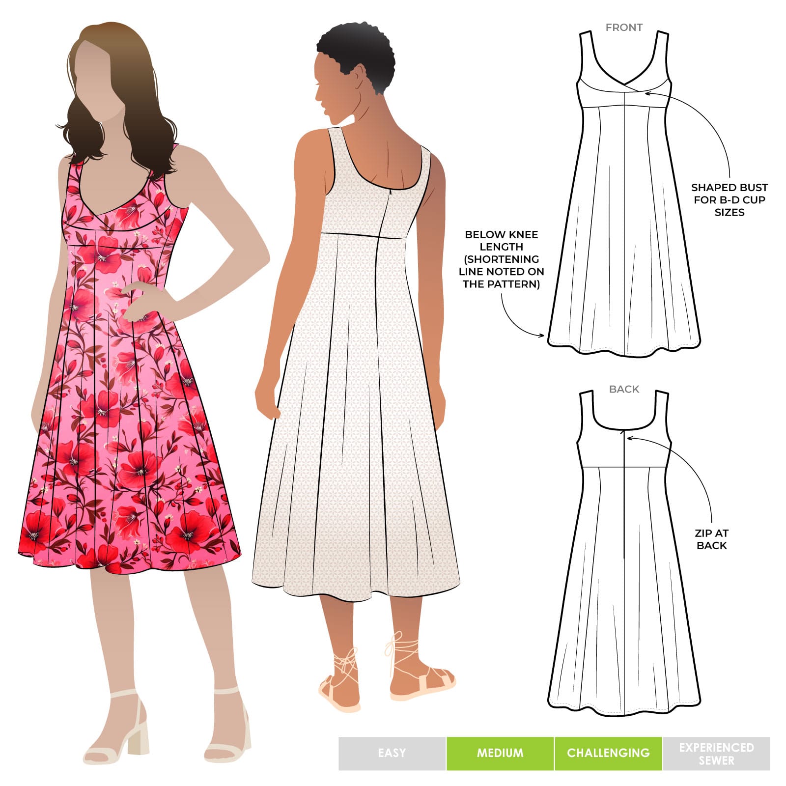 Sabrina Woven Dress - Sewing Pattern | Style Arc