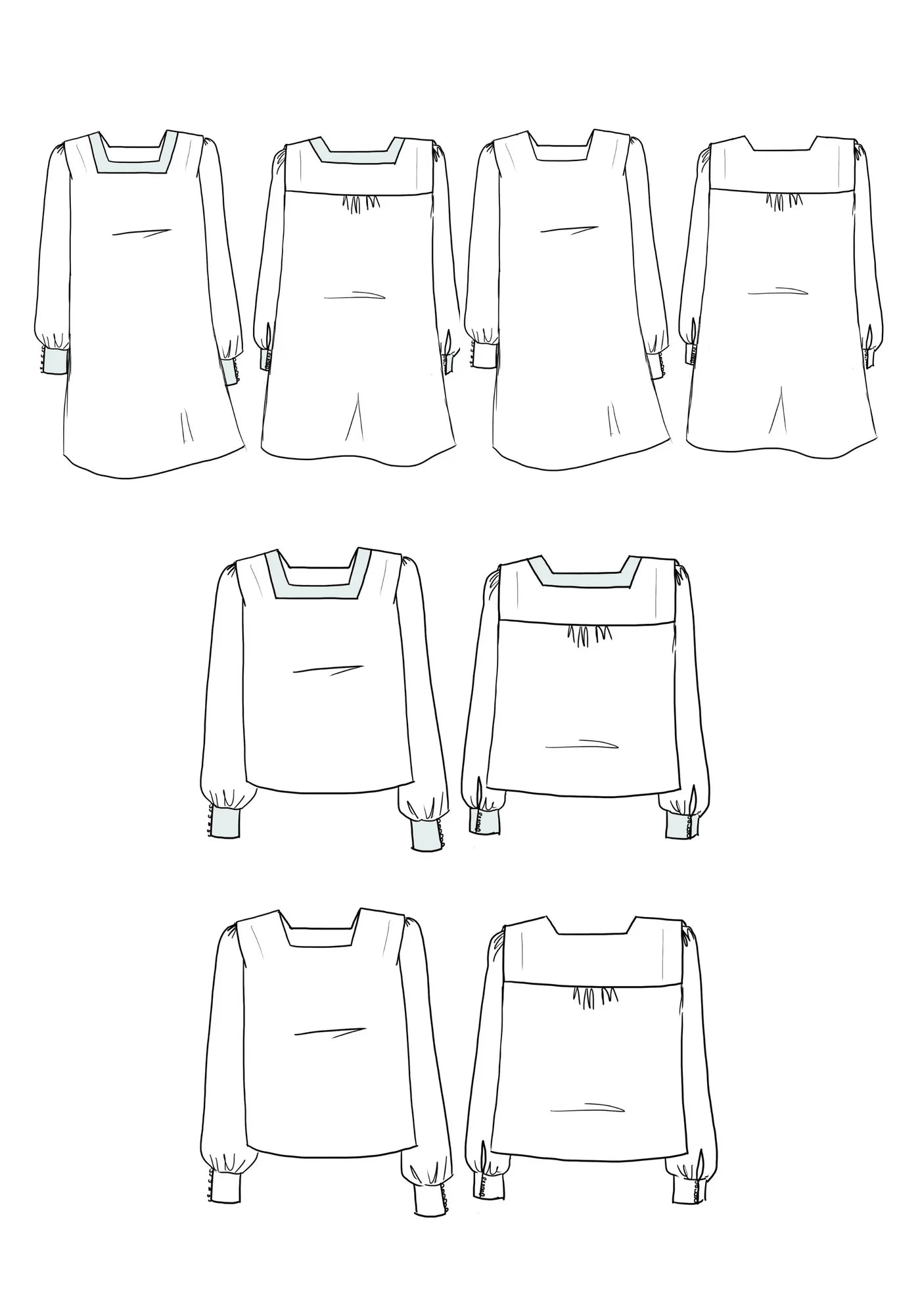 Lauren Blouse and Dress - Sewing Pattern | Maison Fauve