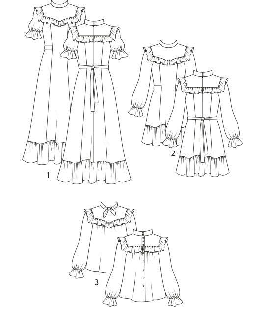 PDF Pattern - Sorolla Dress & Blouse | Pauline Alice