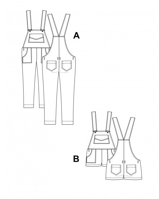 PDF Pattern - Turia Dungarees | Pauline Alice
