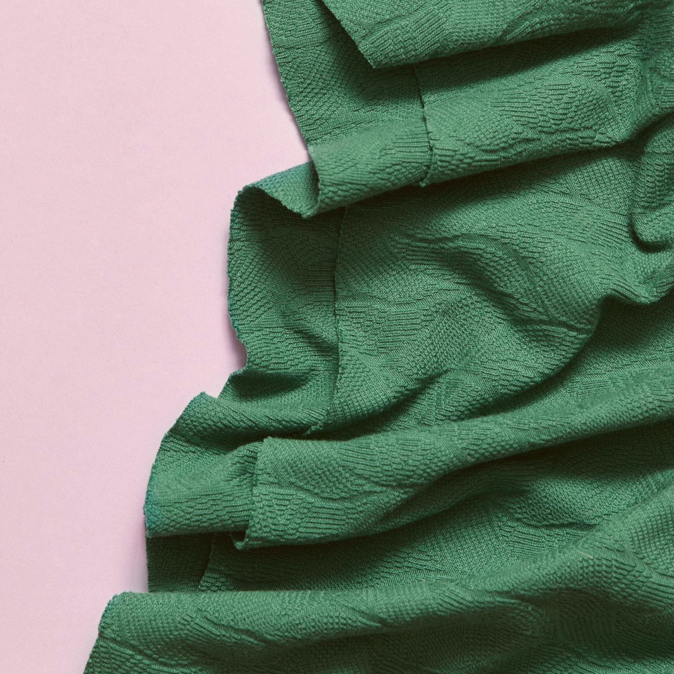 Mind the Maker - Organic Leaf Jacquard - Chalky Green