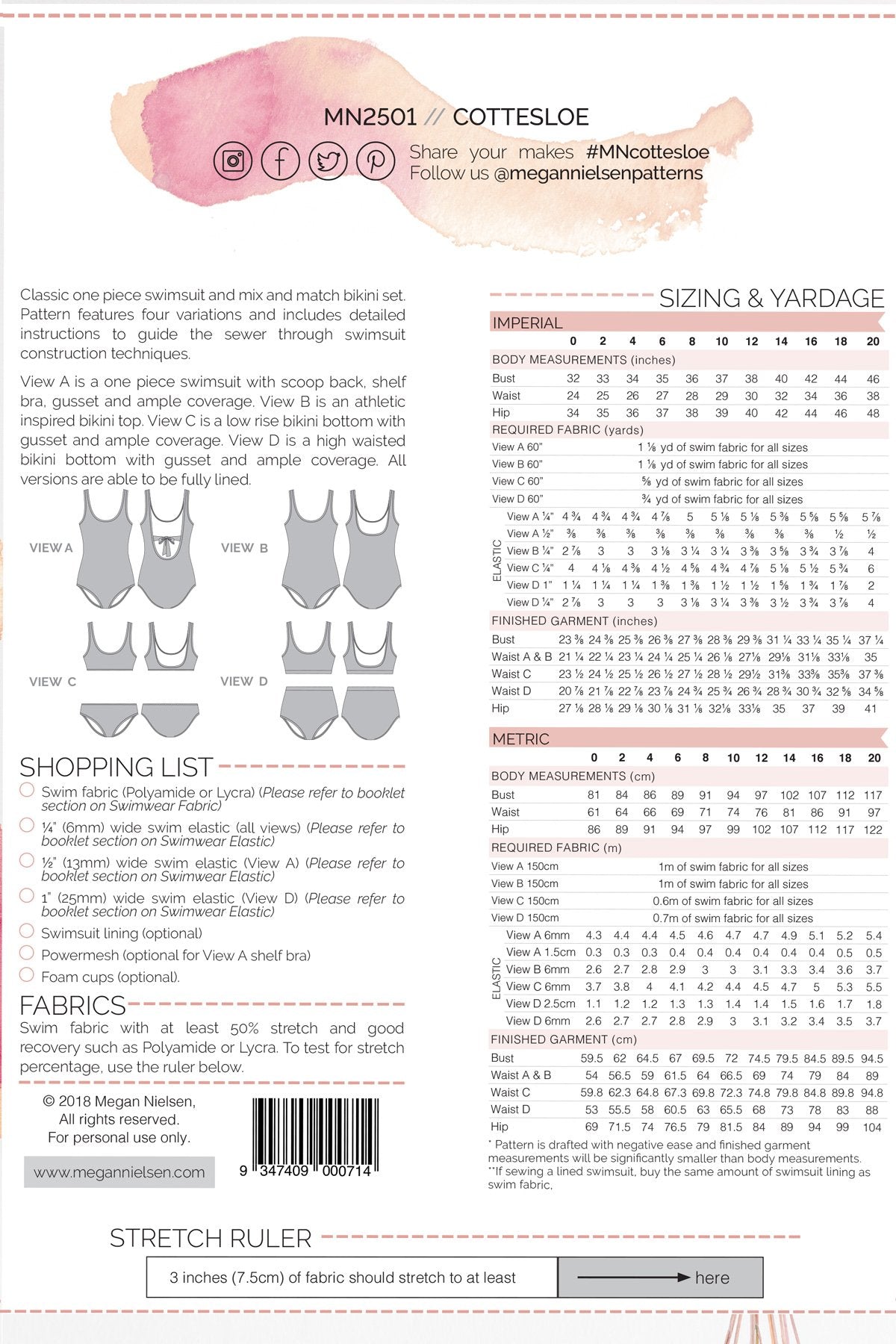 Cottesloe Swimsuit | Megan Nielsen - MaaiDesign