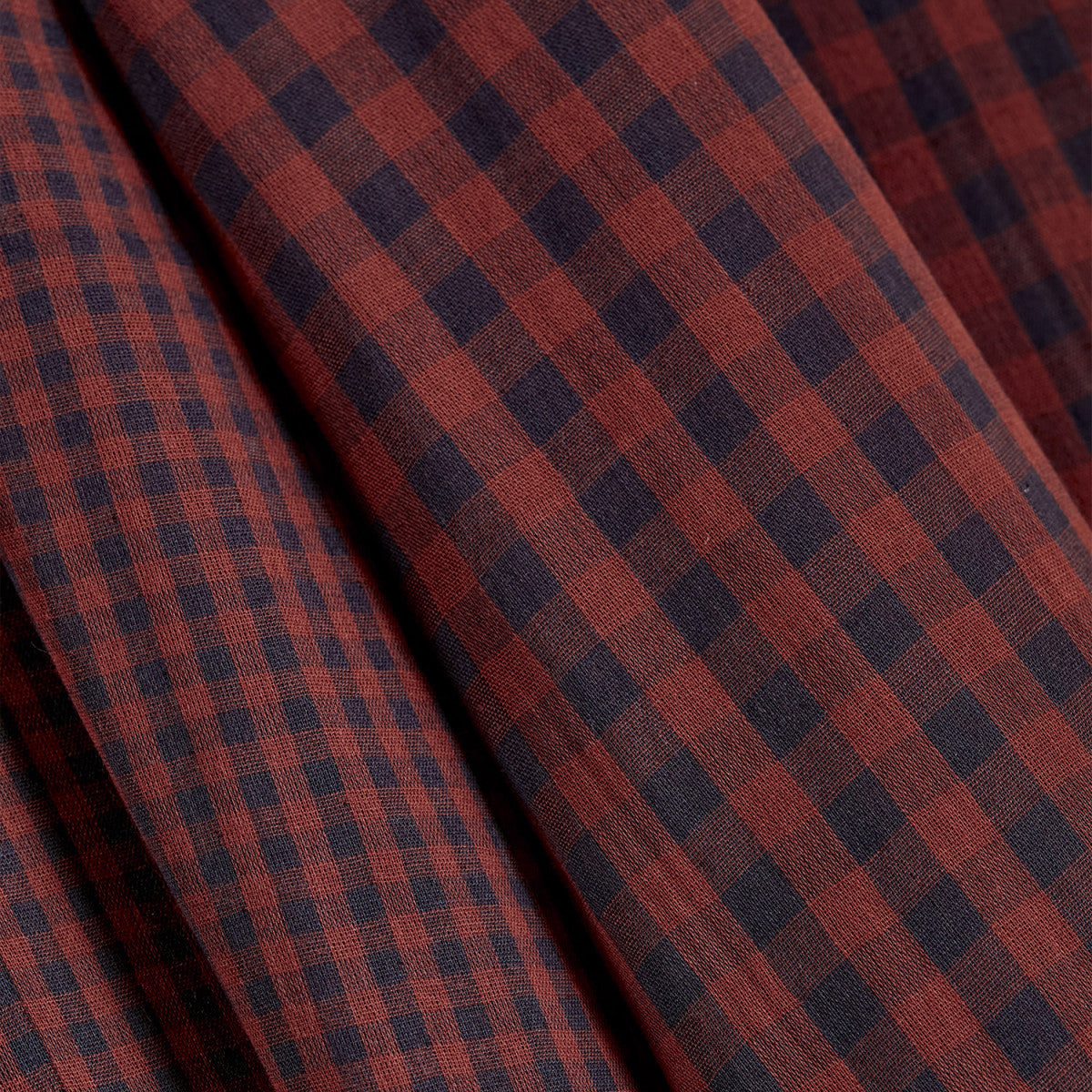 Gingham Double Gauze - Atelier Brunette - Night Rust