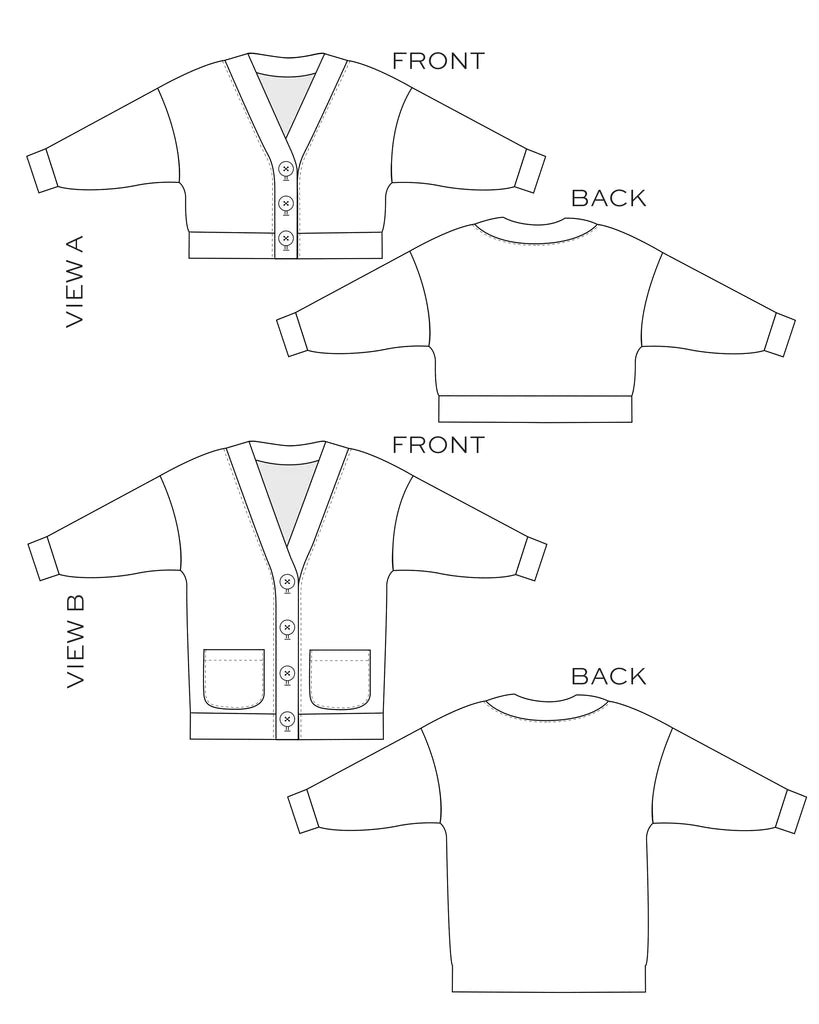 Marlo Sweater - Sewing Pattern | True Bias | Size 14-30