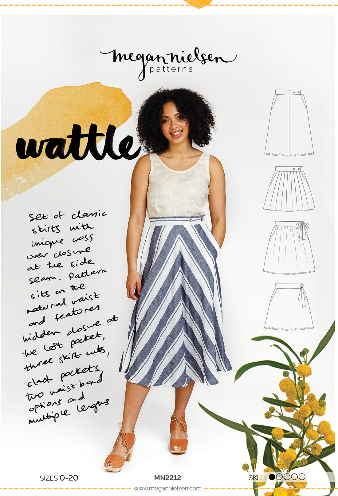 Wattle Skirt | Megan Nielsen - MaaiDesign