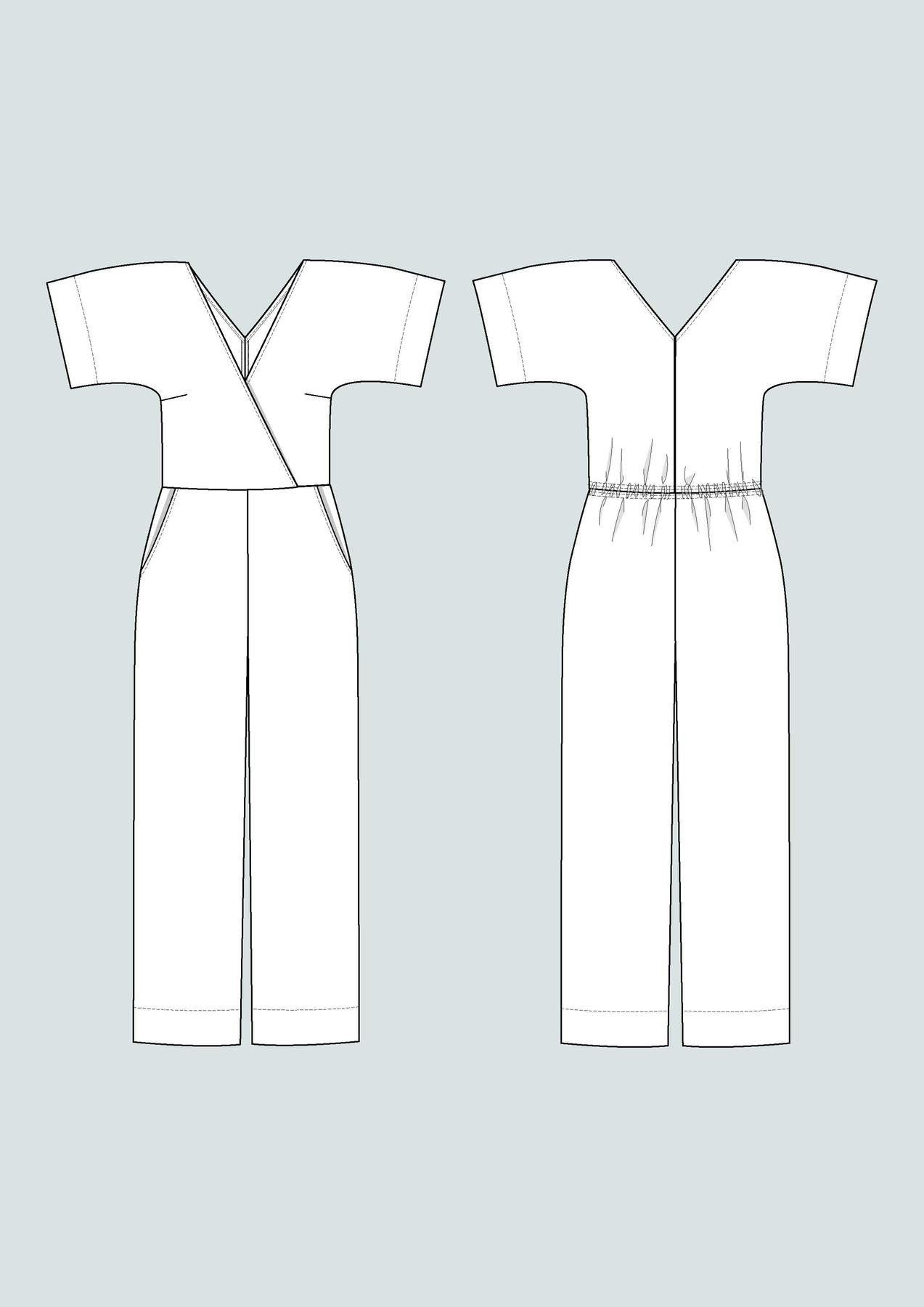 Wide Leg Jumpsuit - Sewing Pattern | The Assembly Line