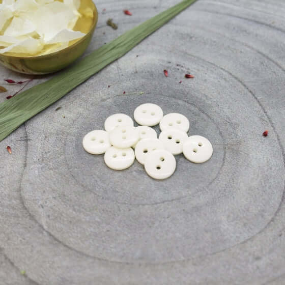 Atelier Brunette - Classic Shine Buttons - Off White