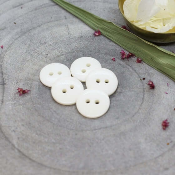 Atelier Brunette - Classic Shine Buttons - Off White