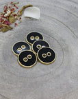 Atelier Brunette - Joy Buttons - Black - 12mm