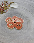 Atelier Brunette - Joy Buttons - Chestnut - 12mm