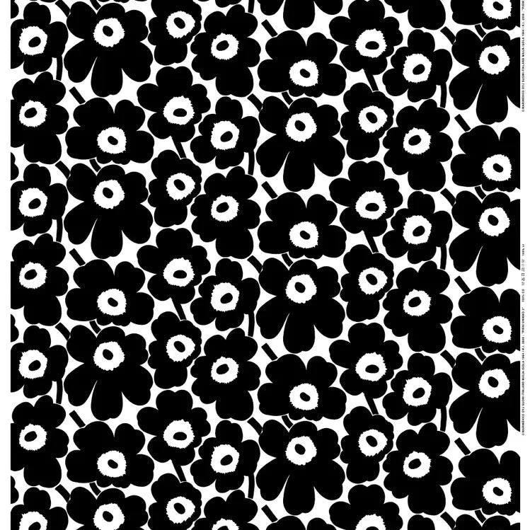 Marimekko - Pieni Unikko 2 - Cotton - Black