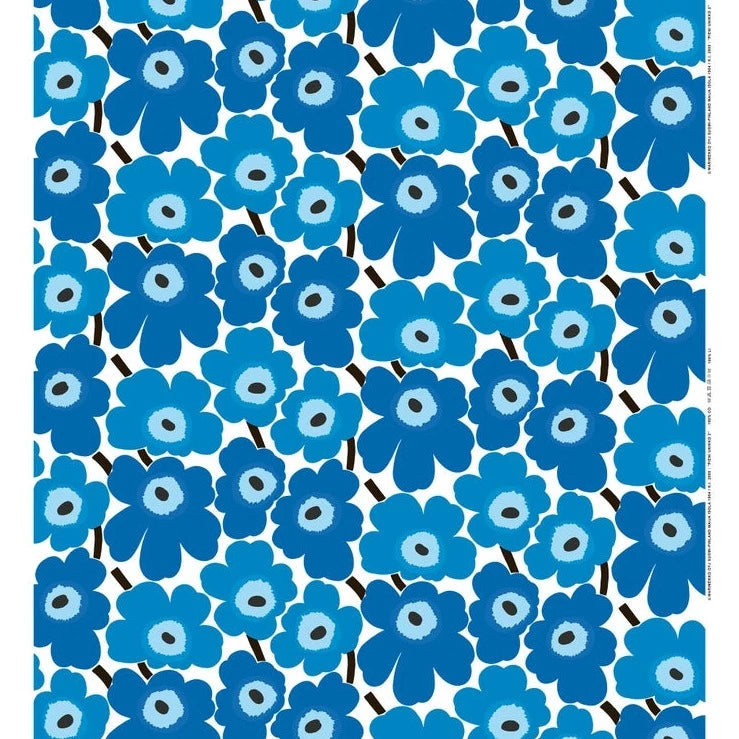 Marimekko - Pieni Unikko 2 - Cotton - Blue