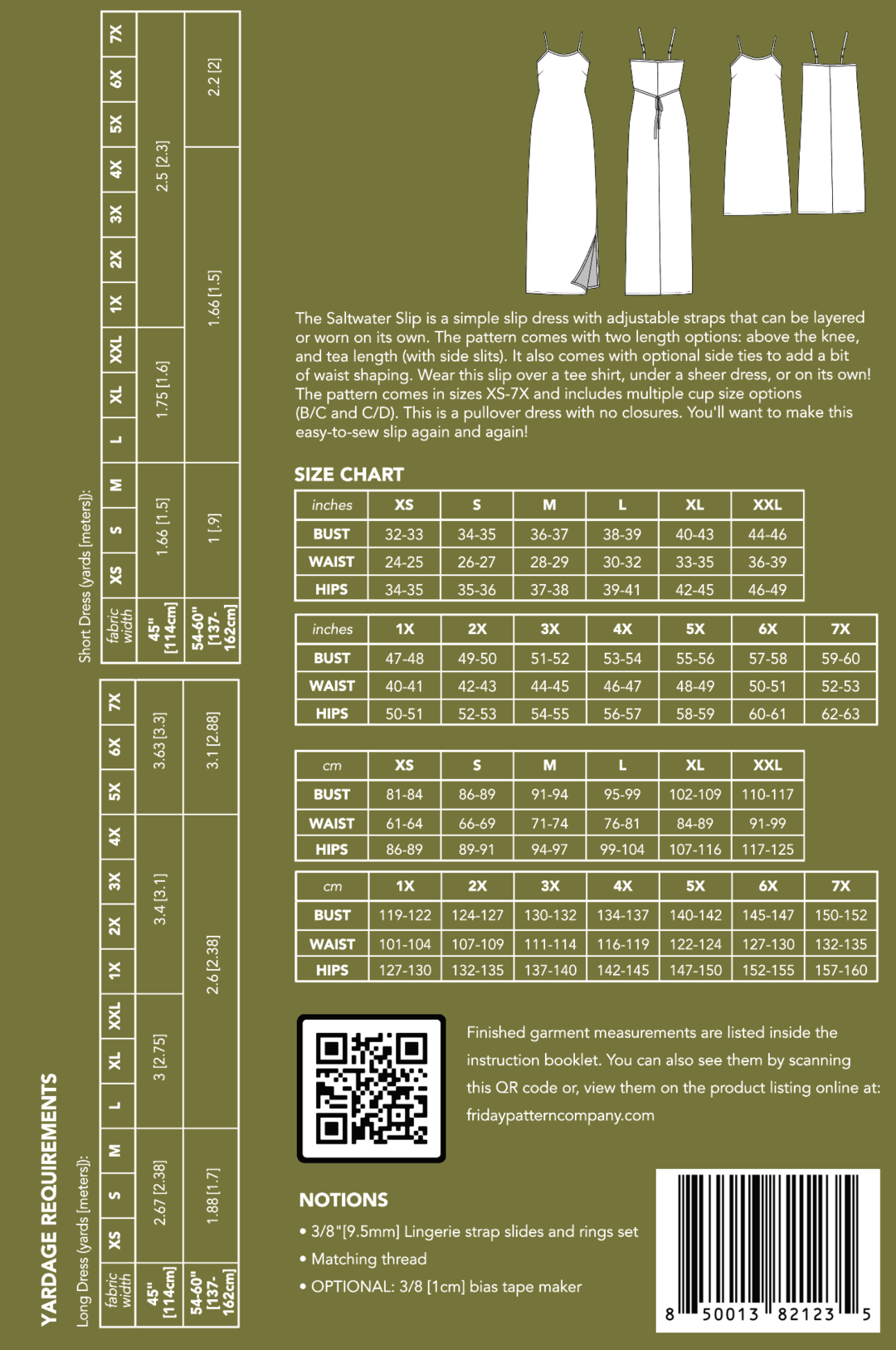 Saltwater Slip - Sewing Pattern | Friday Pattern Company