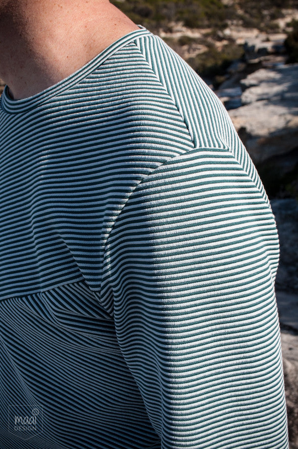 Sewing with knits part 2: I sewed a top for my husband!