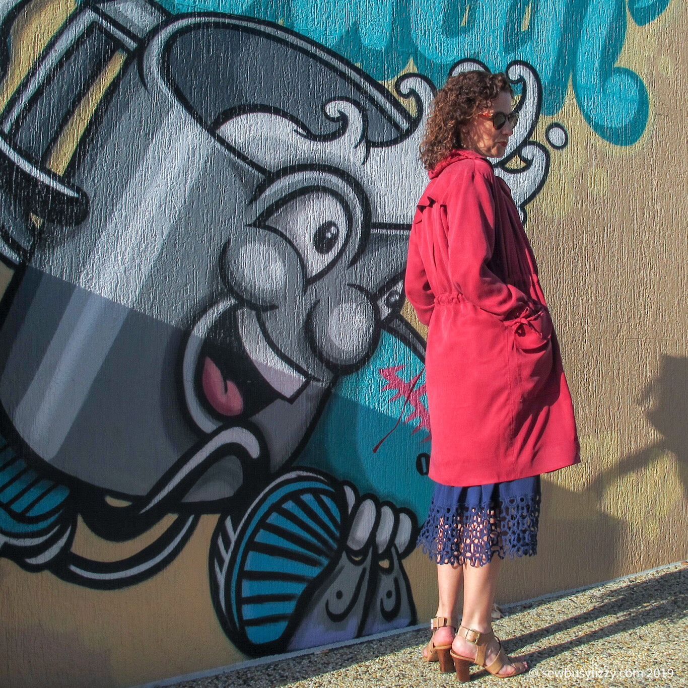 A Red Jacket in Tencel Twill