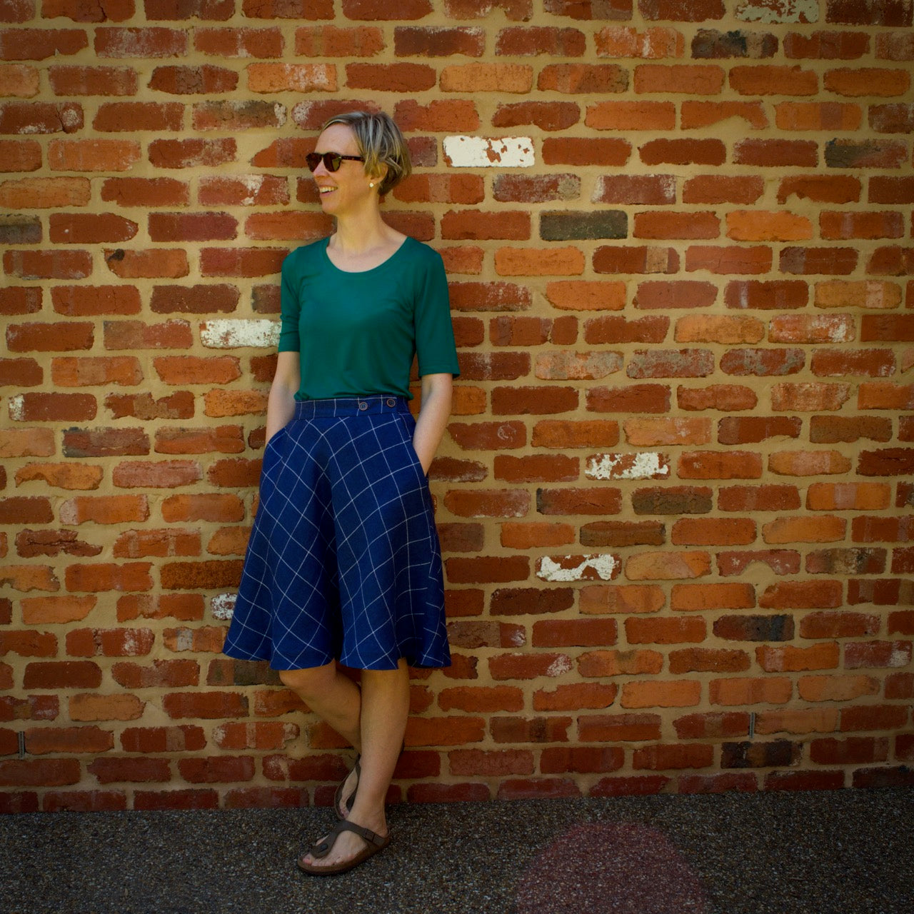A Linen Wattle Skirt + Bamboo jersey Idyllwild Top