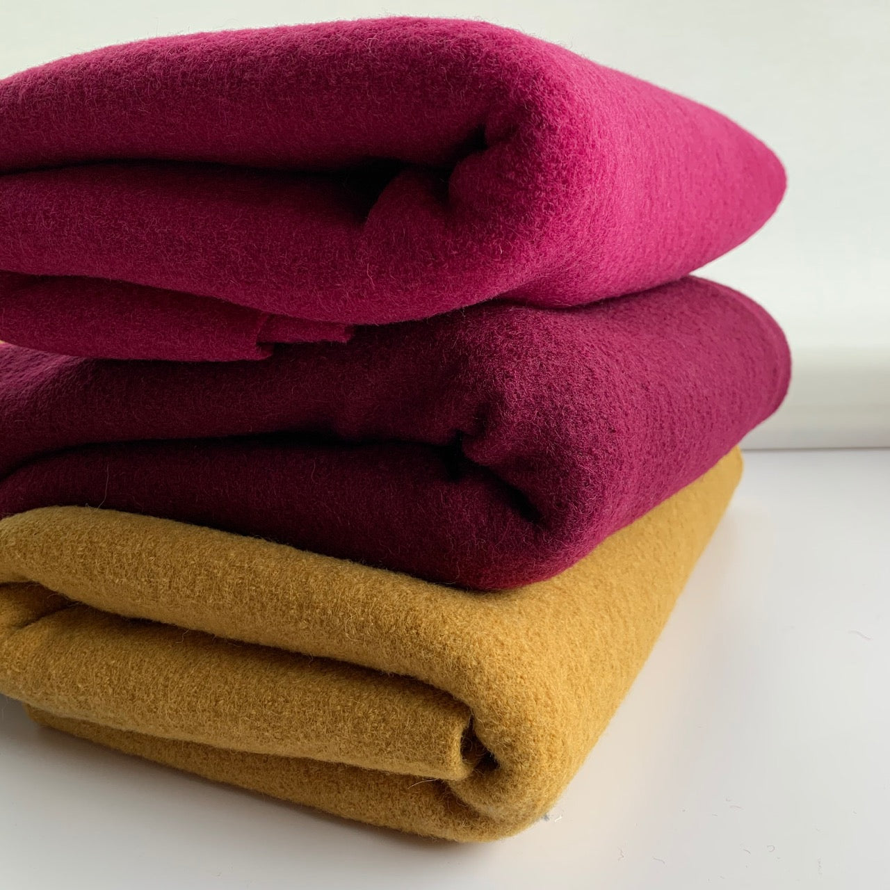 Boiled wool fabric online Australia